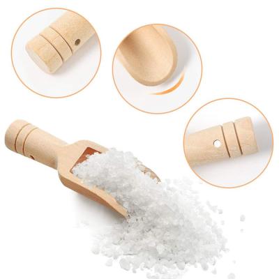 China Viable Wholesale Eco-Friendly Measure Set Mini Bamboo Wood Washing Powder Tiny Mini Sugar Scrub Wooden Spoons Scoop for sale