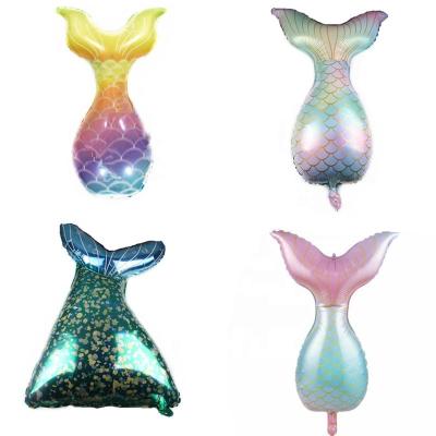 China Foil new cartoon beauty mermaid tail aluminum membrane balloon, sailor hall balloon mall decoration and arrangement of balloons for sale