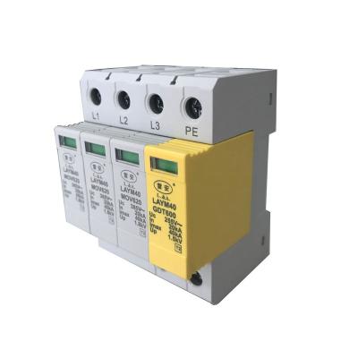 China Din Rail 40KA 3 Phase Type - 2 Surge Arrester LAYM40 380M3G for sale