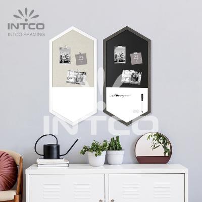 China INTCO Cute New Arrival Multi Function Photo Frame Basic Panel Matt White And Clip Black Chalk Board for sale