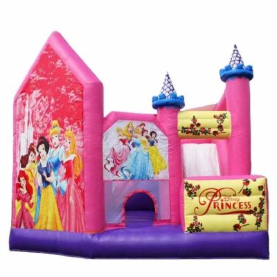 China Lightweight ; Easy Setup And Inflatable Pink Inflatable Bouncy Castle Instant Inflation Princess Bounce House Inflatable Jumping Castle For Kids for sale