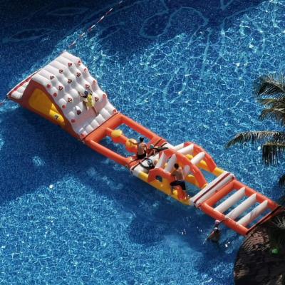 China Lightweight ; Easy Setup Inflatable Water Amusement Park Games And Mini Instant Inflation Inflatable Water Park Water Play Equipment Floating Obstacle Course for sale