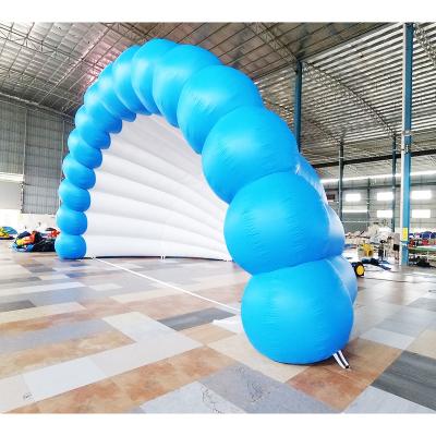 China Lightweight ; Commercial Inflatable Portable Inflatable Party Tent Instant Inflation Cube Tent Outdoor Curved Inflatable Club Easy Setup and Music for sale