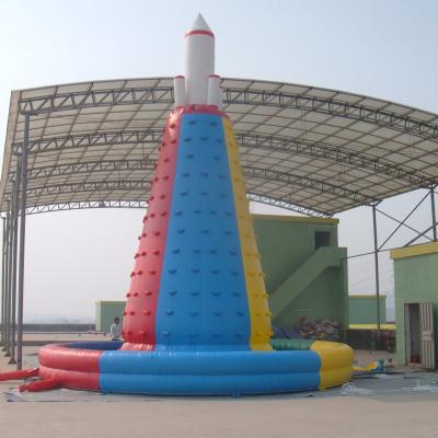 China Lightweight ; Easy Installation and Instant Inflation Exciting Amusement Park Outdoor Playground Kids Wall Climbing Mountain Climbing Walls for sale