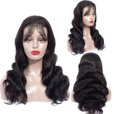 China Body Wave Body Wave Lace Front Wigs Human Hair Pre Plucked Bleached Knots With Baby Hair Glueless 4x4 Virgin Brazilian Lace Closure Wigs for sale