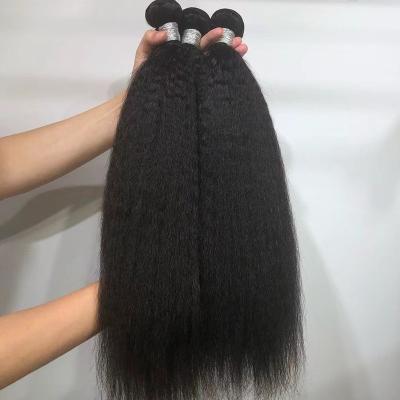 China Curly Curl Free Sample 12A Price Big 24 34inch Cheap Afro Yaki Curly Straight White Hair Bundles With Closure Set Cambodian Hair for sale