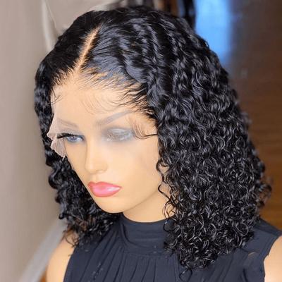 China Wholesale Cheap Brazilian Hair Jerry Curly Short Bob Lace Front Wigs, Human Hair Bob Wigs Virgin Natural Hair Full Lace Body Wave Wigs for sale