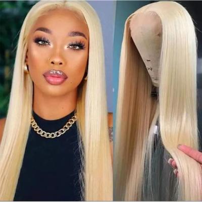 China Wholesale Body Wave 613 Human Hair Lace Wig, Platinum Blonde 613 Transparent Lace Front Wig, Virgin 13x4 613 Lace Front Wig for sale