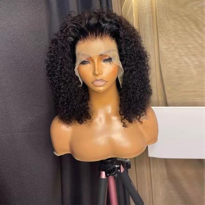 China Body Wave HD Wholesale Lace Frontal Wig Hair Pre Plucked Jerry Curly 13x4 Curly Wig Brazilian Hair Lace Front Wig For Black Women for sale