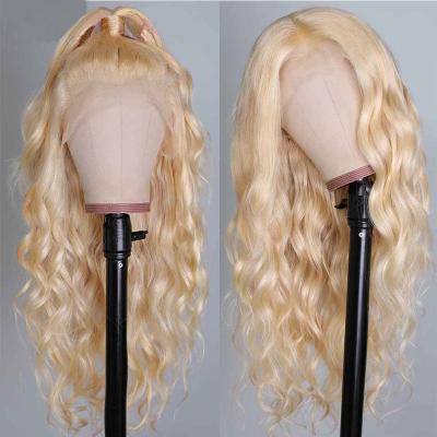 China hd blonde pixi 613 body wave amazon13x6 grade 9a virgin curly hair wet wig full lace frontal raw wigs for sale