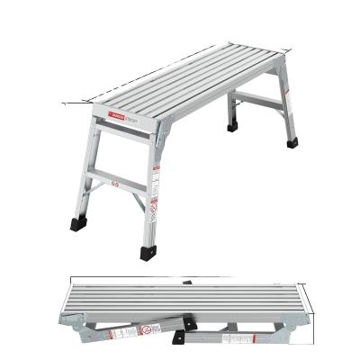 China Manufacturer Direct Selling Premium rv aluminum folding step stool wash station sturdy tools folding ladders and portable work platform for sale