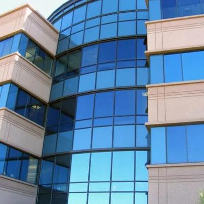 China 1.52m X 30m 2mil Blue Silver Building Window Film UVR 90%% IRR 90% for sale