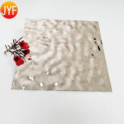 China Villa H211 China supply good embossed water ripple stainless steel sheet for KTV wall panel for sale