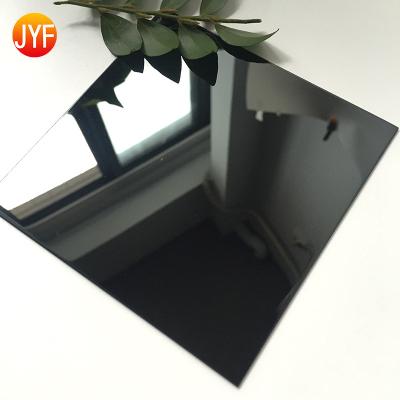 China Custom Engineering Factory Price ZB1703 201 0.8mm Thickness Titanium Black Mirror Polished Stainless Steel Plate for sale