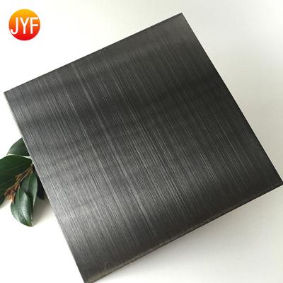 China H110 Villa Free Sample Black Brushed Stainless Steel Decorative Sheets for sale