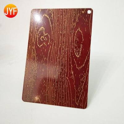 China Custom Engineering ZZ075 304 Wood Grain 316L 430 Embossed Stainless Steel Sheet Plate for sale