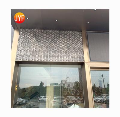 China ZZ05 Best Selling Custom Engineering Building Mirror Sheet Stainless Steel Commercial Residential Embossed Curtain Wall for sale