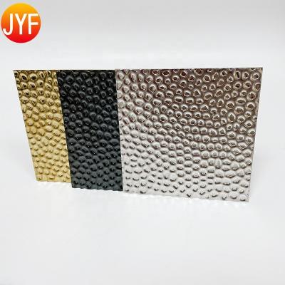 China Original H293 hotel factory supply mirror embossed stainless steel sheet for hotel project for sale