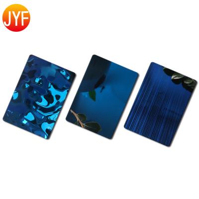 China Super Build Field ZZ9919 Sapphire Blue 8K Mirror And Hairline Finished 1.8mm Thick Stainless Steel Price for sale