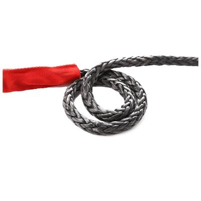 China Braided Premium Quality UHMWPE Double Offroad Synthetic Winch Rope Towing Rope for sale