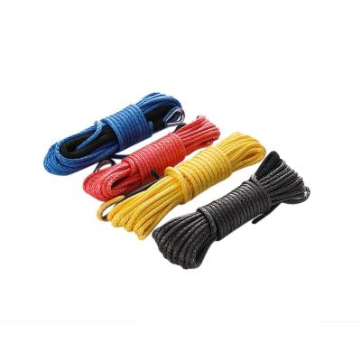 China Strong Tension 100%UHMWPE Strength Winch Rope Made From UHWMPE Material For ATV,TUV,Road for sale