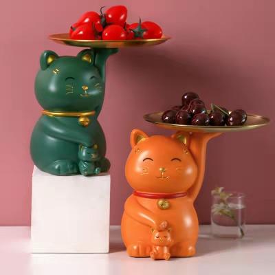 China Lucky Candy Cat Bear Living Room Wine Cabinet Novelty Storage Ornaments Key Porch Decoration Ornaments Un Violent UNO 80+ for sale