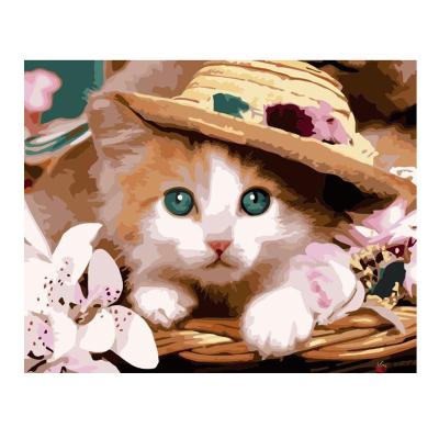 China Parent-Child Cute Kitten Kids BRIEF Digital Oil Painting DIY Decorative Painting for sale