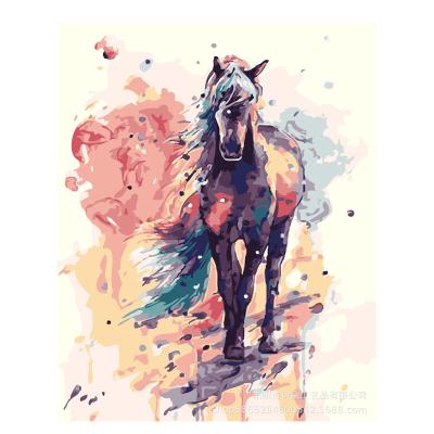 China FILE DIY Animal Painting Antique Painting Painted Horse Digital Oil Painting For Adults for sale