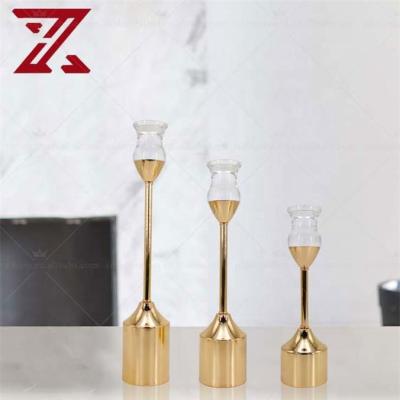 China Europe Factory Direct Acrylic Cup Candle Holder Set Metal Stand Candle Holder For Home Decor Gift for sale