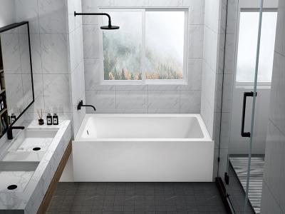 China Komfortable Rückenlehne Acrylrock Badewanne Soaker CUPC MGLI-DT2585 zu verkaufen