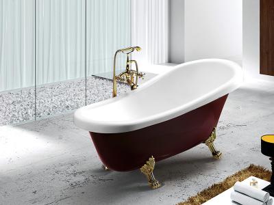 China PMMA Acrylic Free Standing Bathtub Ergonomic Soaking Function SP1711A B for sale