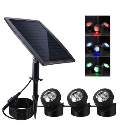 China LANDSCAPE Waterproof Solar LED Lights Pond Bottom Water Tank Spot Lights Outdoor Gardens Solar Powered Swimming Pool Lights for sale