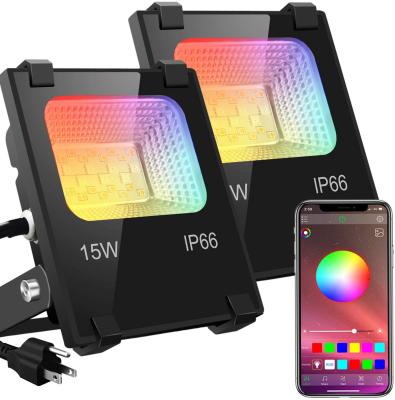 China Outdoor Smart Garden Wifi Mesh 60W RGB Color Flood Light Camera App Control Led Light With Remote Control for sale