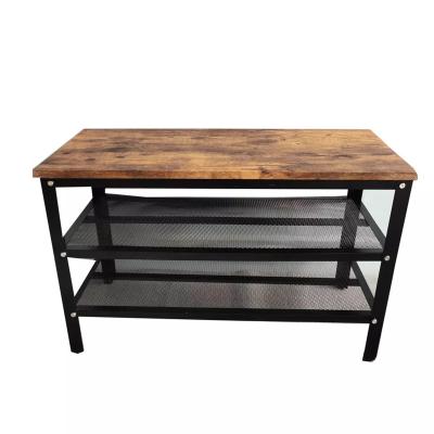 China Heavy Duty Heavy Duty Metal Bench Shoe Storage With Seat for sale