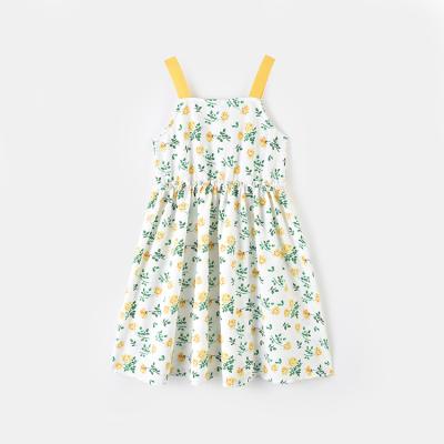 China Washable Girls Toss Dress Summer Princess Loose Casual Floral Skirt Cloth Cloth Reduced Decoration Quilting Dress for sale