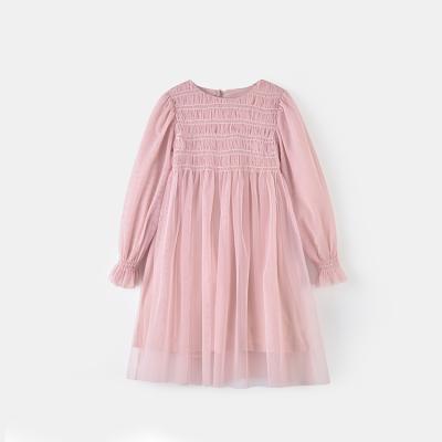 China Breathable Yarn And Net Fall Dress Up Casual Princess Long Sleeve Girls Dress for sale