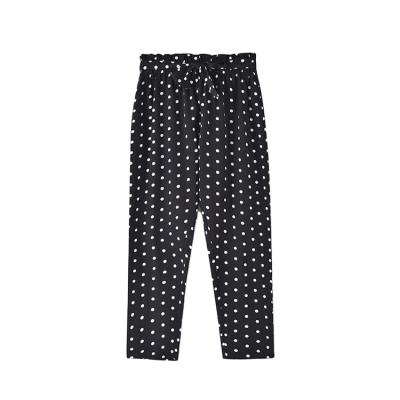 China Big Children's Pants Polka Dot Girls Summer Anti-Wrinkle Thin Cool Casual Pants White Children's Sports Pants Children's Pants for sale