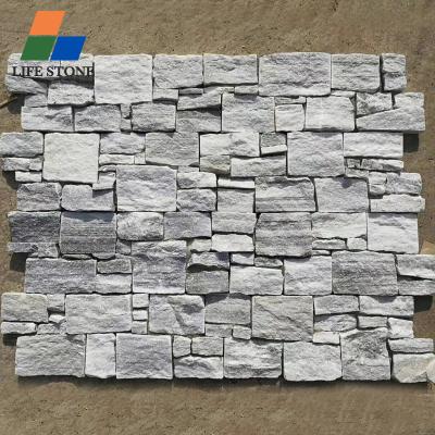 China High Quality Garden Stone External Stone Fence Cladding Farmhouse Wall Natural Stone Palisades for sale