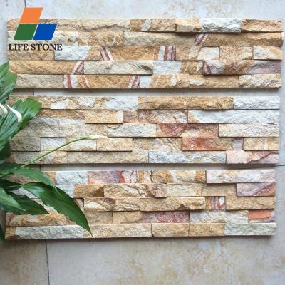 China Rustic Natural Cultural Stone Sandstone Wall Cladding for sale