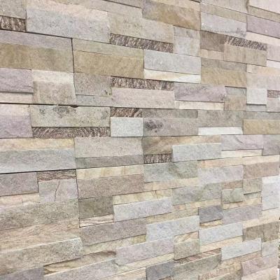 China Natural Cultural Wall Ledge Stone Farm Stone Stacked Wall Cladding for sale