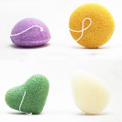 China Latex free popular natural organic konjac facial beauty konjac sponge for sale