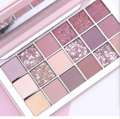 China Low MOQ High Quality Waterproof 18 Colors High Purple Palette Custom Logo Makeup Packaging Dye Eyeshadow for sale