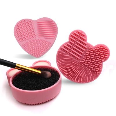 China Customized Mini Makeup Brush Cleaner Tool Multicolor Logo Stickers Makeup Brush Remover Easy Brush Cleaner and Private Label Dryer for sale