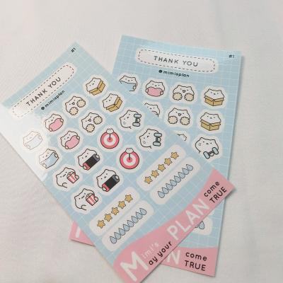 China Waterproof Custom Sticker Sheet Waterproof Printed Vinyl Stickers Cover Custom PVC Die Cut Sticker for sale