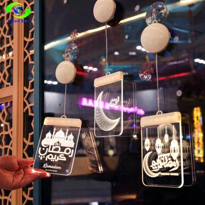 China Ramadan Decoration Acrylic Eid Lights Decorations EID Mubarak LED Light Christmas Decoration LED Light Holiday String Light for sale