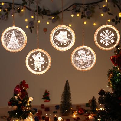 China New desige Outdoor Indoor Decor Chirstmas 3d Led Lights Home Decoration Sante Xmas String Lights Party Props for sale