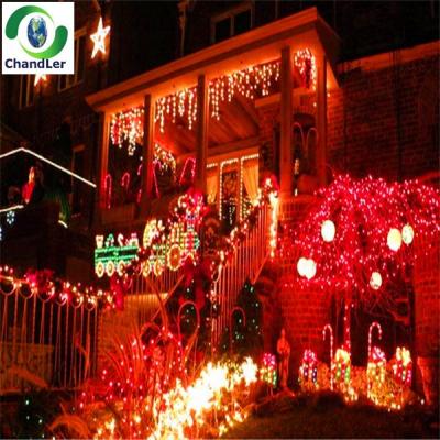 China Garden Decoration Lamp 4m Curtain Drape 0.6m Icicle String Garland Lights 220V Christmas Led Lights for sale