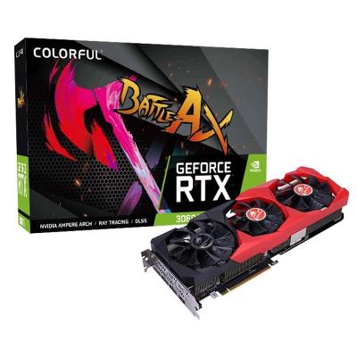 China Colorful Workstation Brand RTX 3060 DUO LHR Graphics Card GDDR6 8gb Support PCIE 4.0 GPU 100% New Image Professional Graphics Card for sale