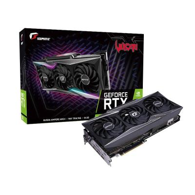 China Colorful High-end GeForce RTX3090 Vulcan 24G Super Computing Workstation Flagship Graphics Card Overclocking Cooling 3090 gpu for sale