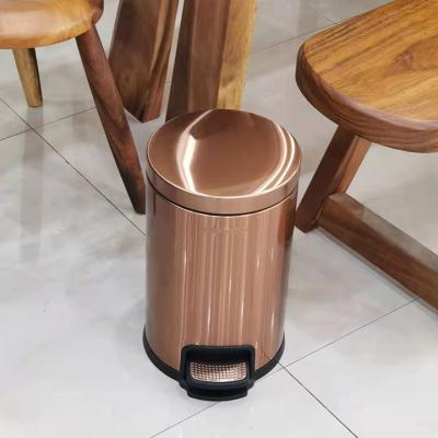 China Viable Easy Business Opportunity Swept Stainless Steel Fingerprint Resistant Trash Can for sale